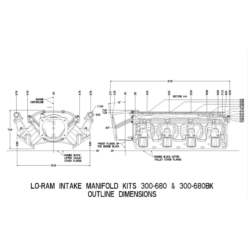 Ultra-Lo-Ram-Manifold-Kit-Single-Injector--Satin---Gm-Ls3L92