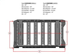 N-Fab U38253800 Universal Roof Rack-TX Black