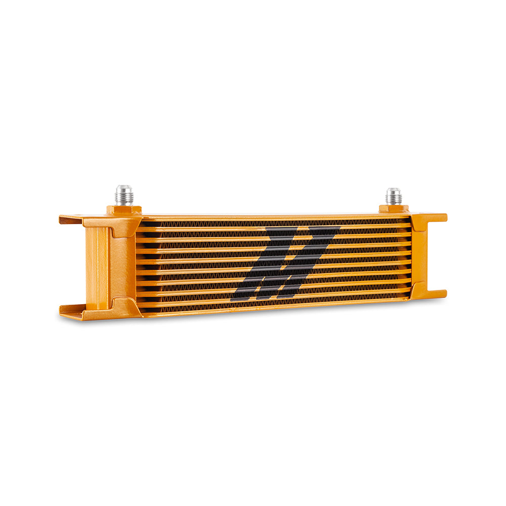 Universal--6An-10-Row-Oil-Cooler---Gold