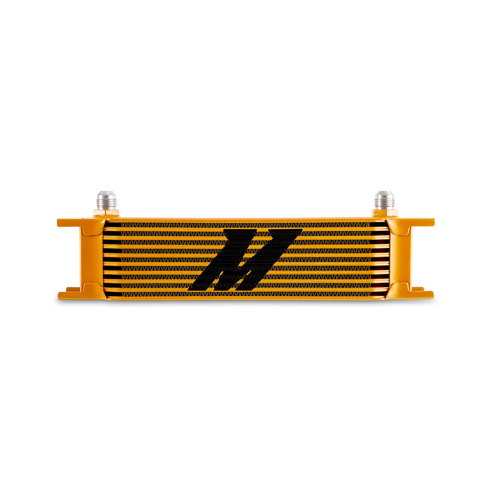 Universal--8An-10-Row-Oil-Cooler---Gold