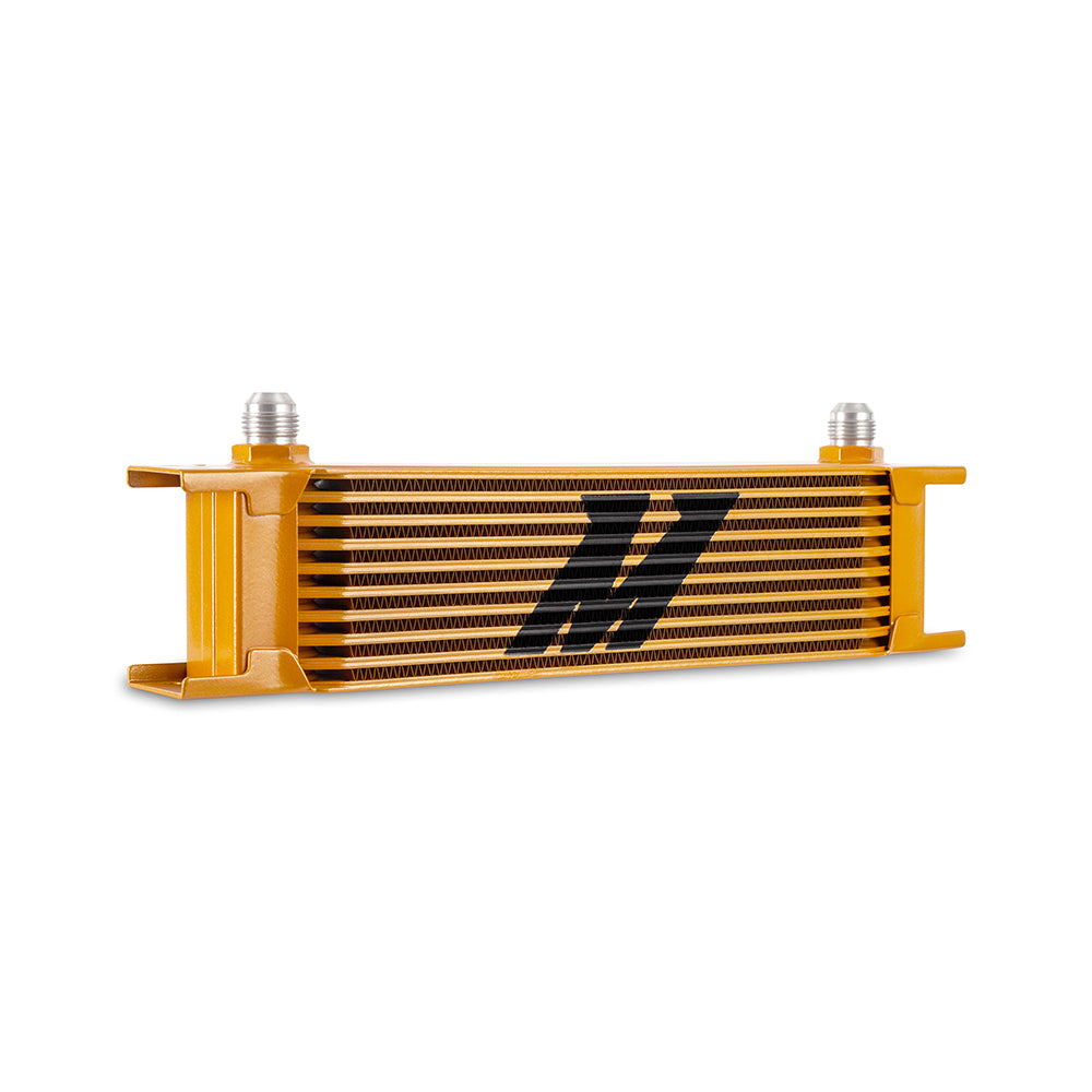 Universal--8An-10-Row-Oil-Cooler---Gold