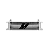 Mishimoto MMOC-10-8SL Universal 10-Row Oil Cooler, -8AN, Silver