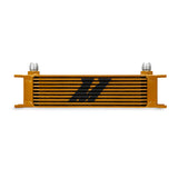 Mishimoto MMOC-10G Universal 10 Row Oil Cooler, Gold