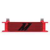 Mishimoto MMOC-10RD Universal 10-Row Oil Cooler, Red
