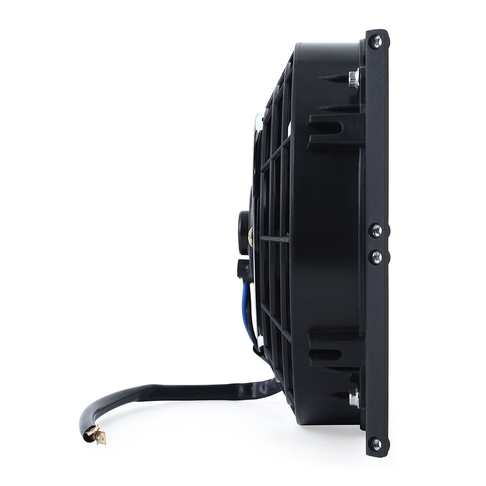 Universal-10In.-Heavy-Duty-Oil-Cooler-Fan-Shroud---Micro-Wrinkle-Black