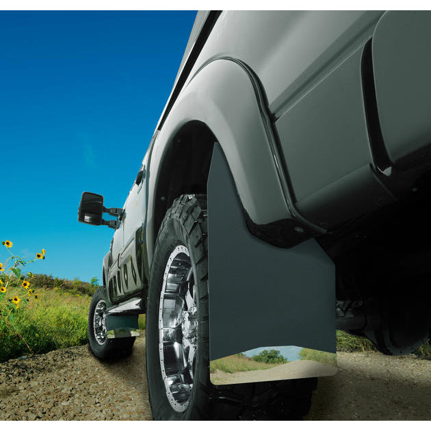 Universal-12In-Wide-Black-Rubber-Front-Mud-Flaps-W-Black-Weight