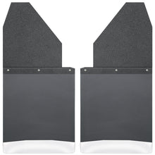 Load image into Gallery viewer, Universal-14In-W-Black-Top-Stainless-Steel-Weight-Kick-Back-Mud-Flaps