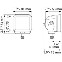 Load image into Gallery viewer, Universal-Black-Magic-3.2In-L.E.D.-Cube-Kit---Flood-Beam-(Short-Range)