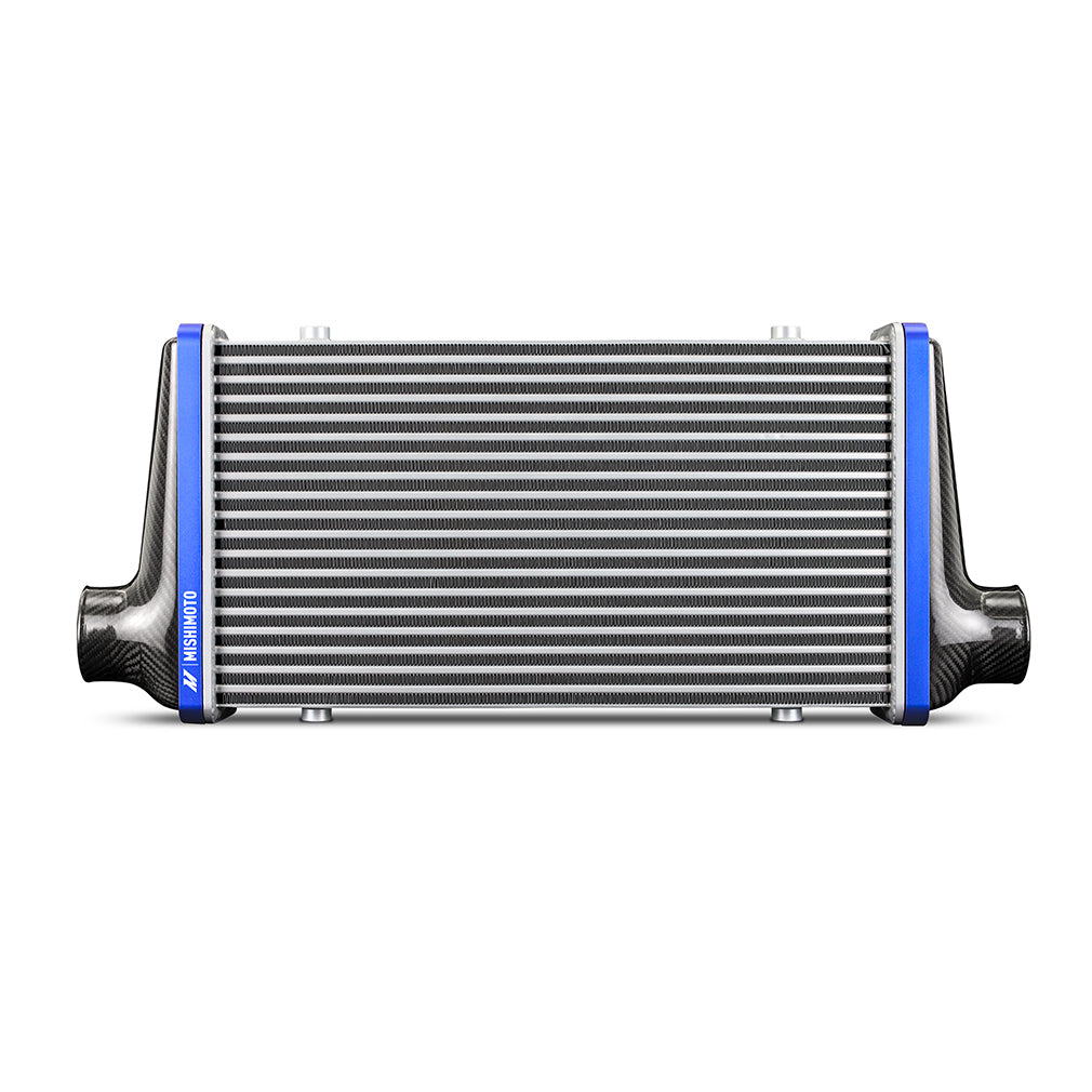 Universal-Carbon-Fiber-Intercooler---Gloss-Tanks---450Mm-Silver-Core---C-Flow---Bk-V-Band