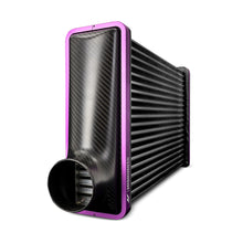 Load image into Gallery viewer, Universal-Carbon-Fiber-Intercooler---Gloss-Tanks---450Mm-Silver-Core---C-Flow---Gr-V-Band
