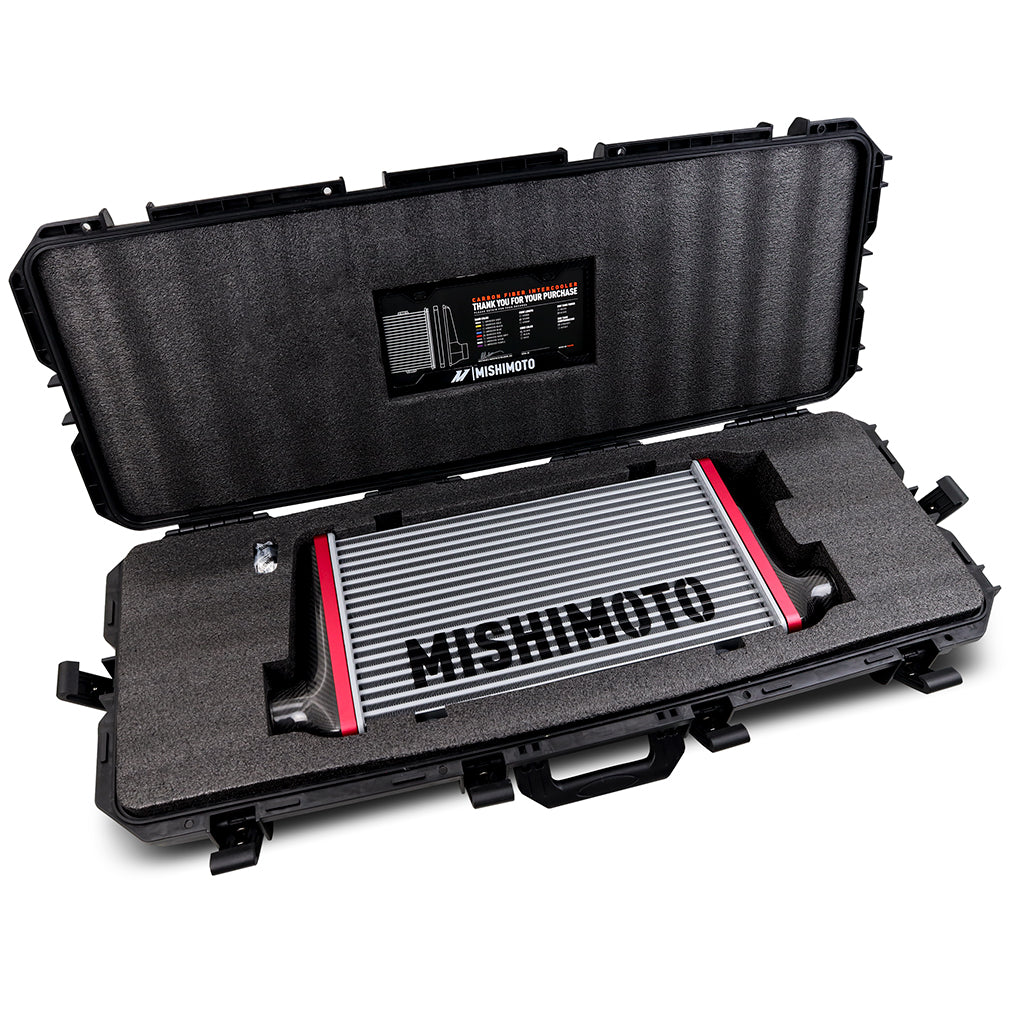 Universal-Carbon-Fiber-Intercooler---Matte-Tanks---525Mm-Silver-Core---S-Flow---P-V-Band