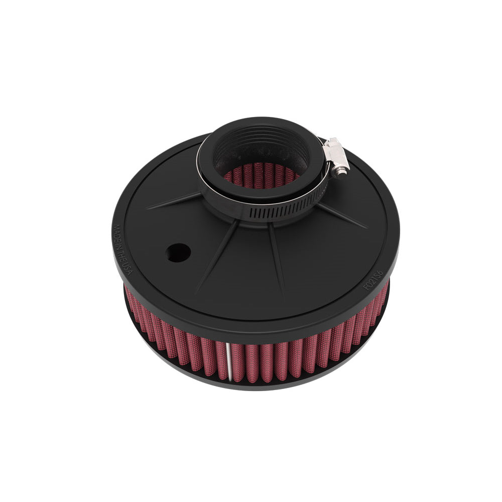 Universal-Clampon-Air-Filter-2116In-Offset-Flng-6In-Dia-2In-Ht-Round