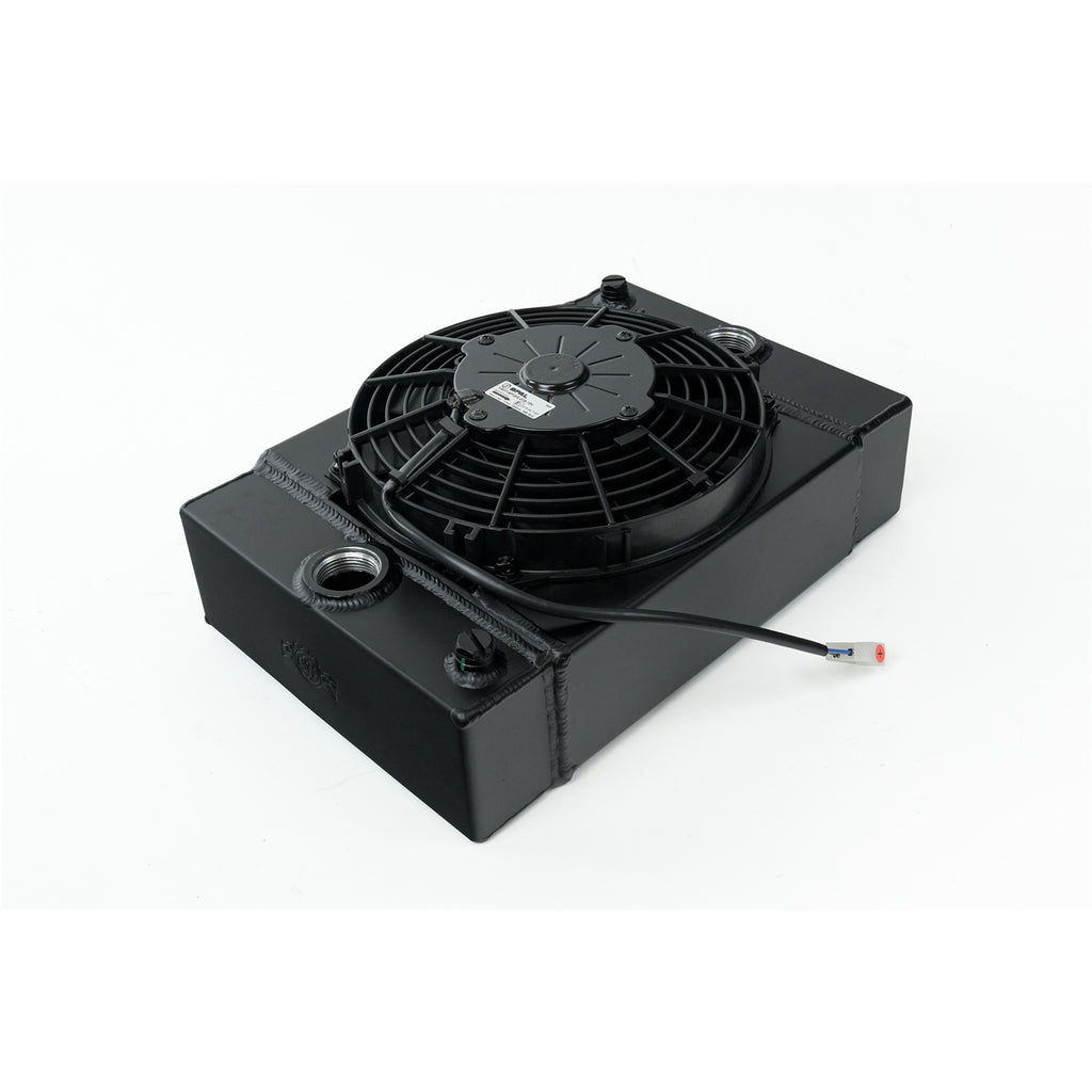 Universal-Drag-Race--Tuck-Radiator-W9In-Spal-Fan---10.5In-H-X-10In-L-X-3.6In-W---Black