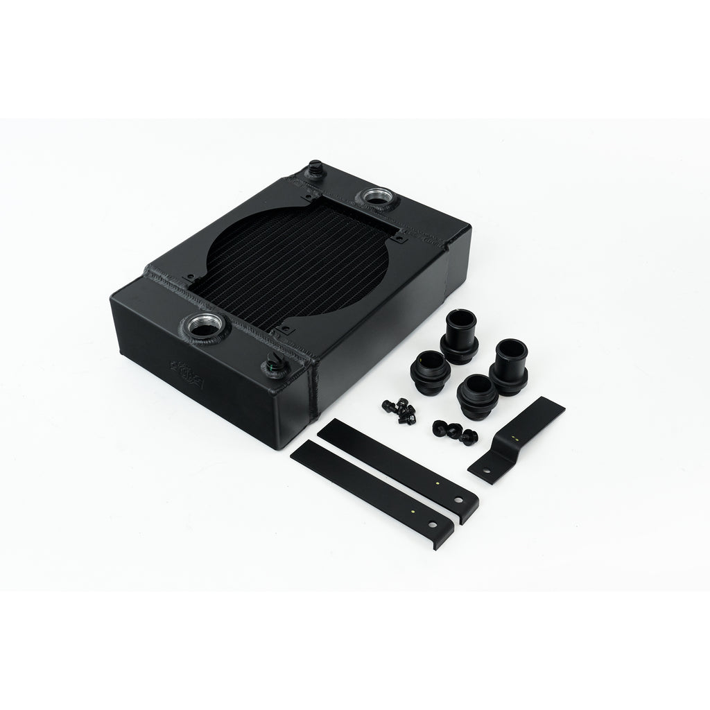 Universal-Drag-Race--Tuck-Radiator-W9In-Spal-Fan---10.5In-H-X-10In-L-X-3.6In-W---Black