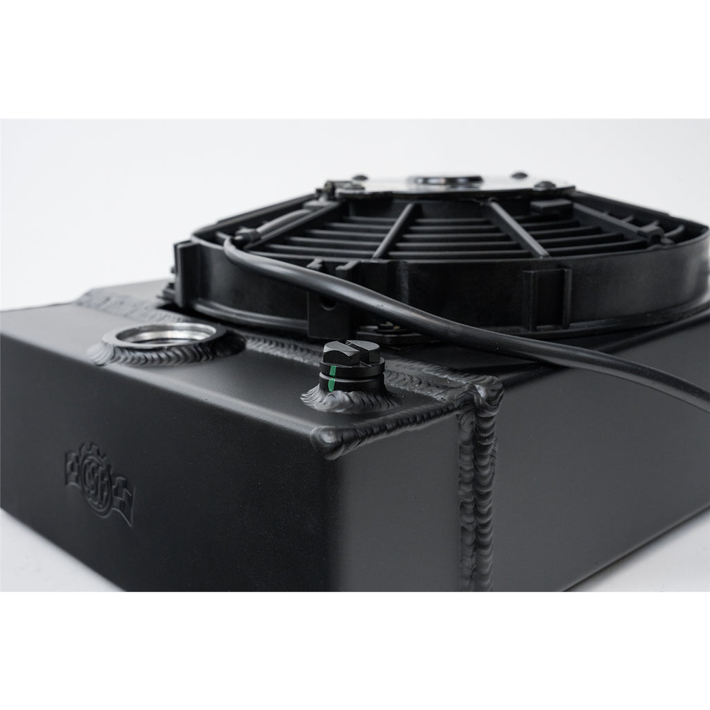 Universal-Drag-Race--Tuck-Radiator-W9In-Spal-Fan---10.5In-H-X-10In-L-X-3.6In-W---Black