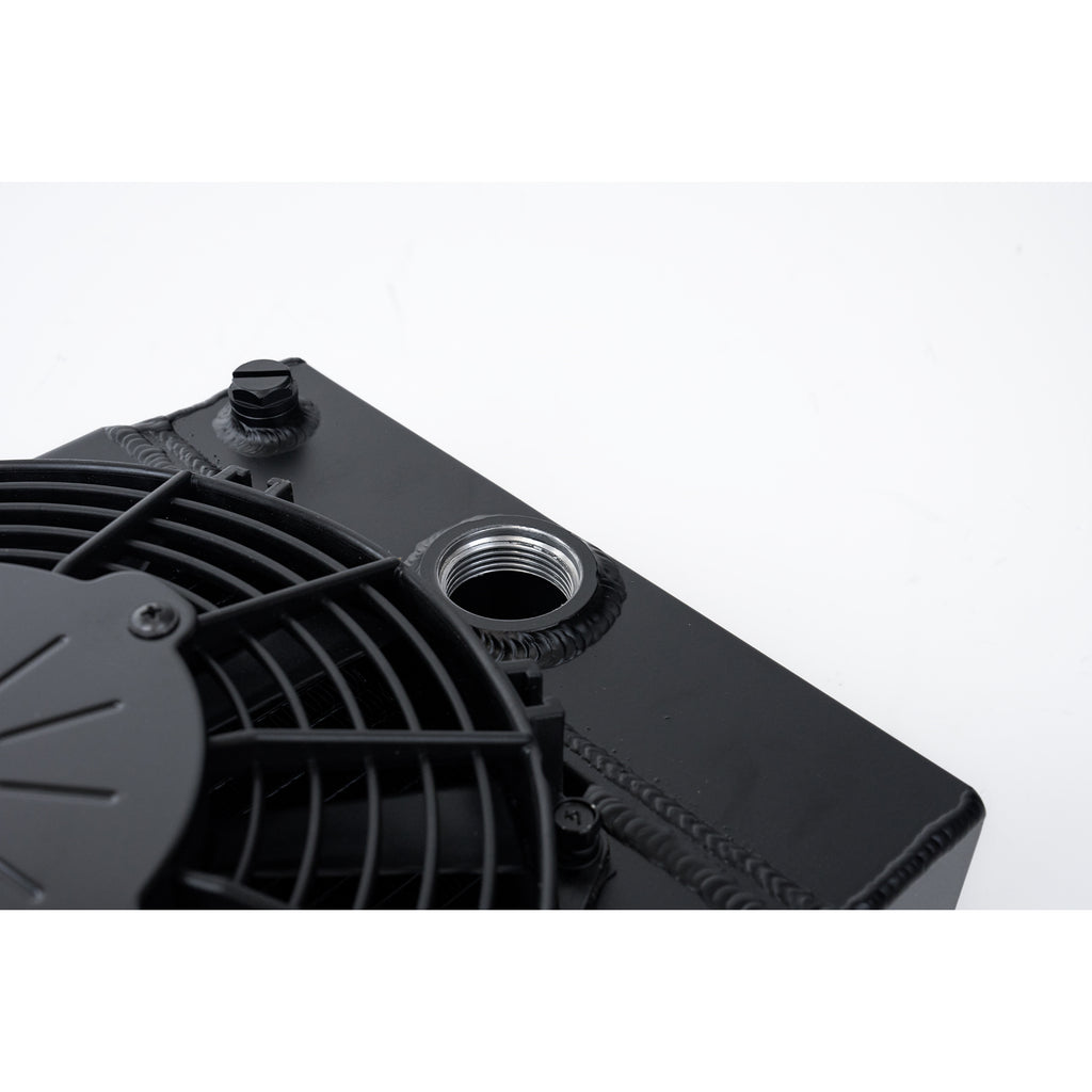 Universal-Drag-Race--Tuck-Radiator-W9In-Spal-Fan---10.5In-H-X-10In-L-X-3.6In-W---Black