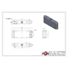 Load image into Gallery viewer, Universal-Dual-Pass-Oil-Cooler---M22-X-1.5---13In-L-X-4.75In-H-X-2.16In-W