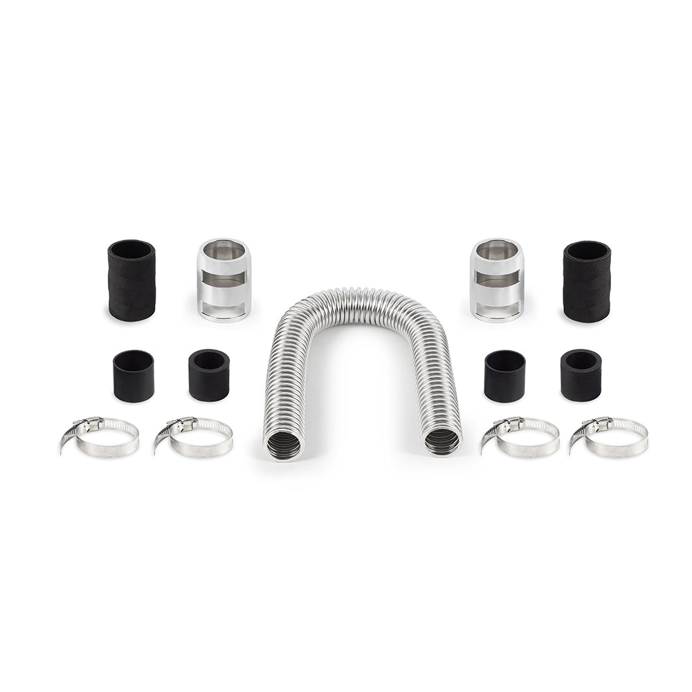 Universal-Flexible-Stainless-Steel-Radiator-Hose-Kit,-24,-Chrome