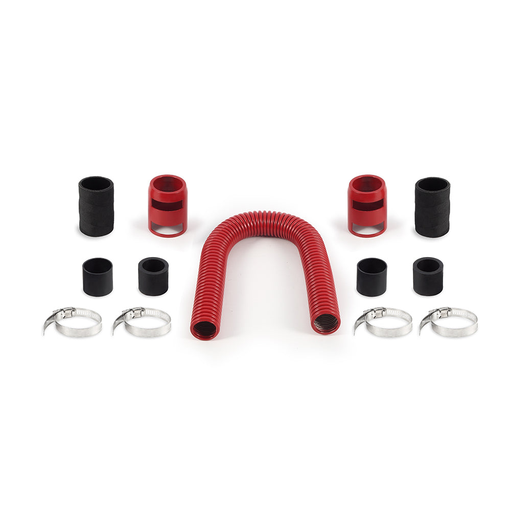 Universal-Flexible-Stainless-Steel-Radiator-Hose-Kit,-24,-Red