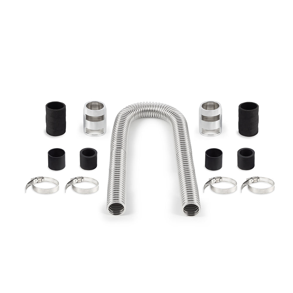 Universal-Flexible-Stainless-Steel-Radiator-Hose-Kit,-36,-Chrome