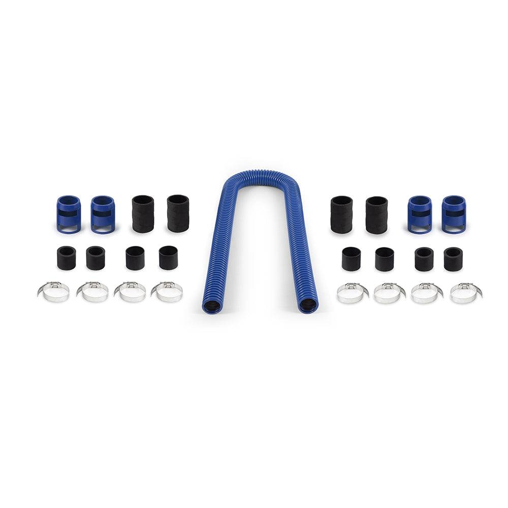 Universal-Flexible-Stainless-Steel-Radiator-Hose-Kit,-48,-Blue