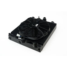 Load image into Gallery viewer, Universal-Half-Radiator-W-16An--Slip-On-Fittings12In-Spal-Fan--Shroud---Black-Finish