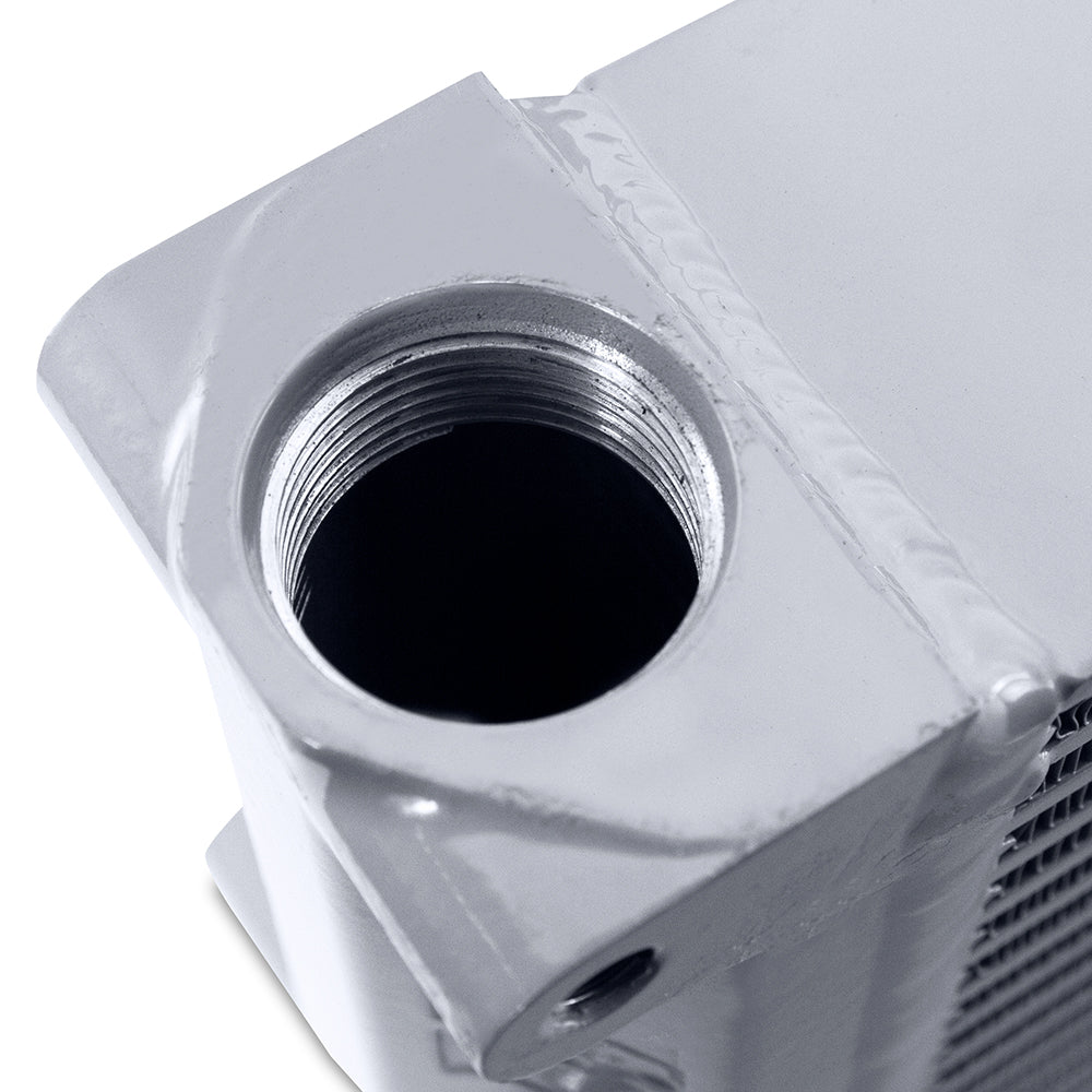 Universal-Heavy-Duty-Bar-And-Plate-Oil-Cooler,-17In-Core,-Opposite-Side-Outlets