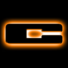 Load image into Gallery viewer, Universal-Illuminated-Led-Letter-Badges---Matte-Black-Surface-Finish---C