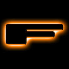 Load image into Gallery viewer, Universal-Illuminated-Led-Letter-Badges---Matte-Black-Surface-Finish---F