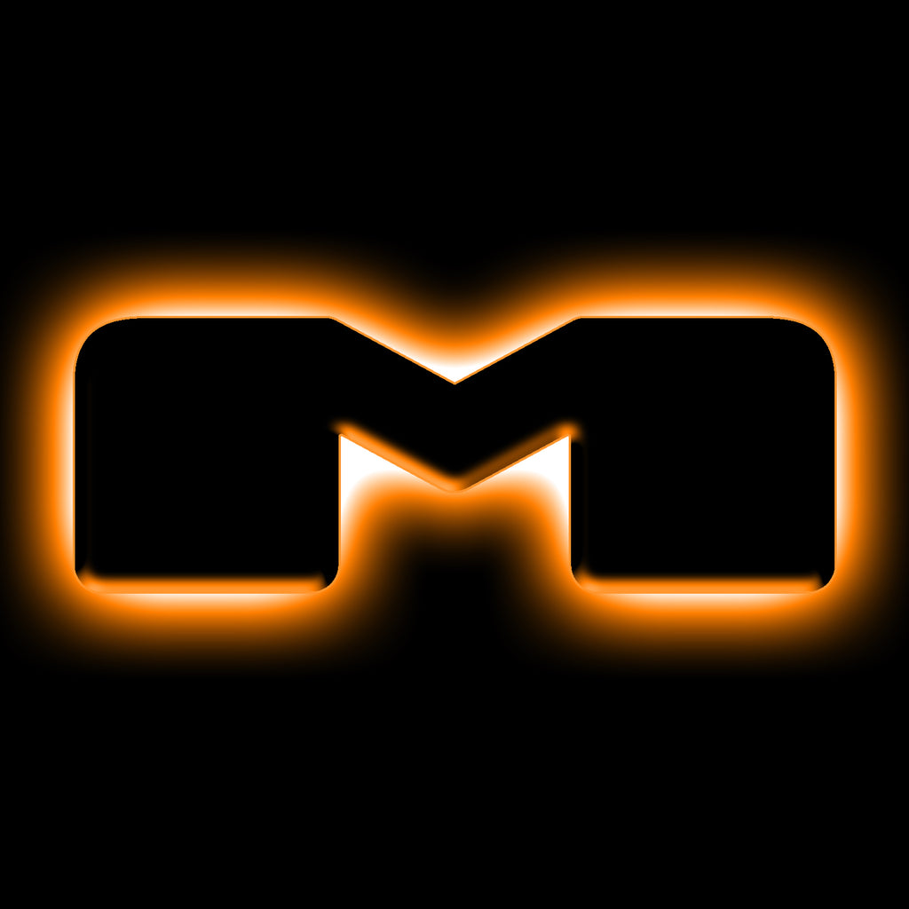 Universal-Illuminated-Led-Letter-Badges---Matte-Black-Surface-Finish---M