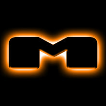 Load image into Gallery viewer, Universal-Illuminated-Led-Letter-Badges---Matte-Black-Surface-Finish---M