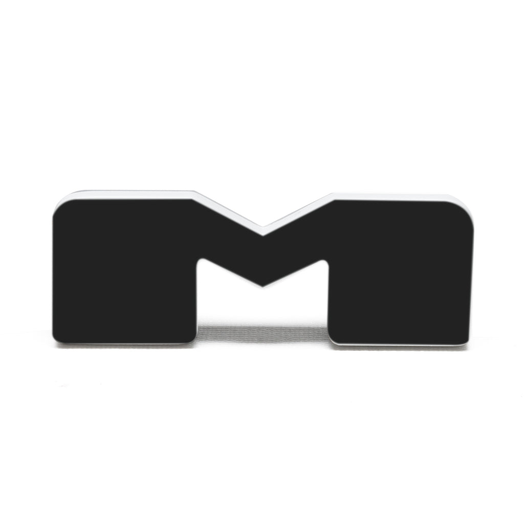 Universal-Illuminated-Led-Letter-Badges---Matte-Black-Surface-Finish---M