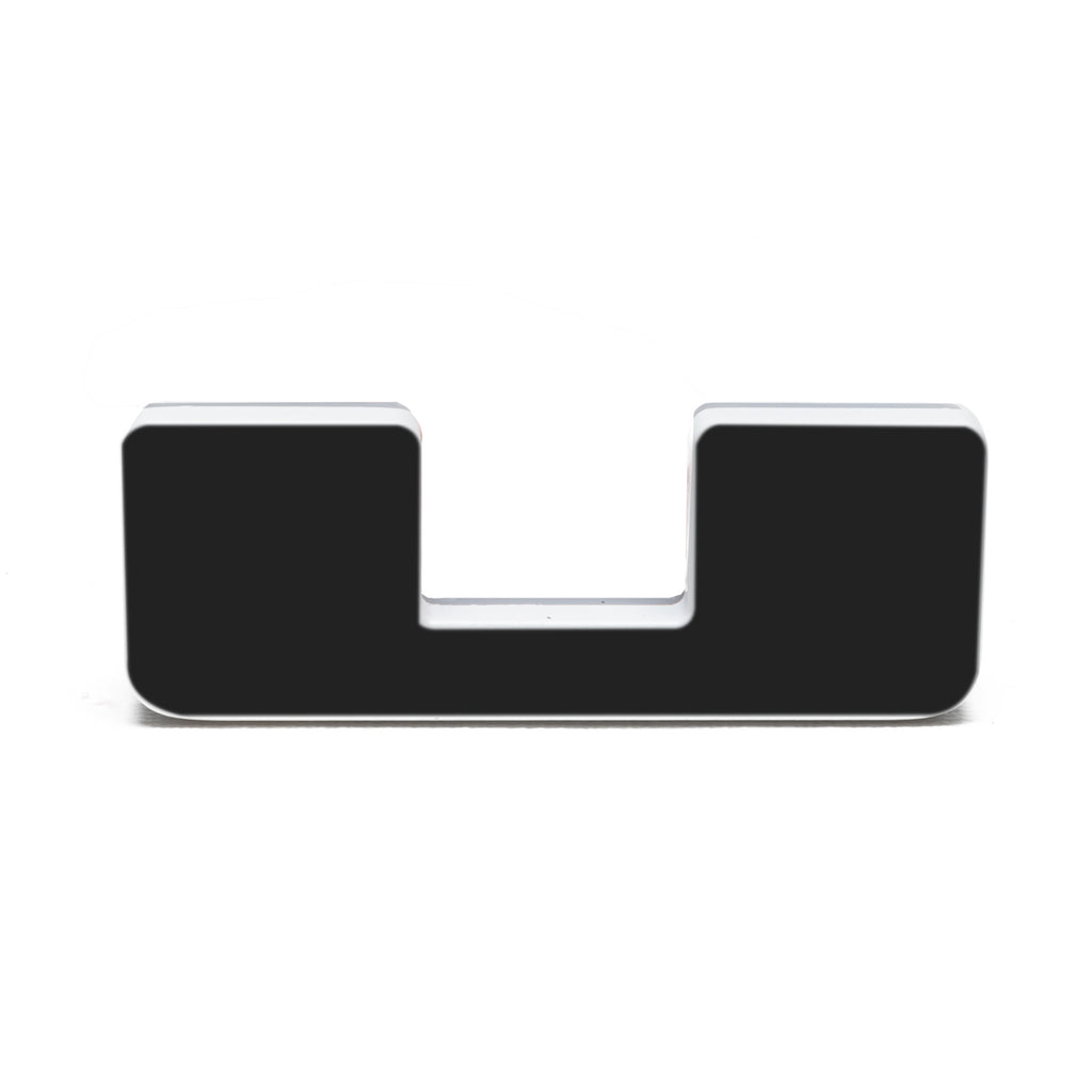 Universal-Illuminated-Led-Letter-Badges---Matte-Black-Surface-Finish---U