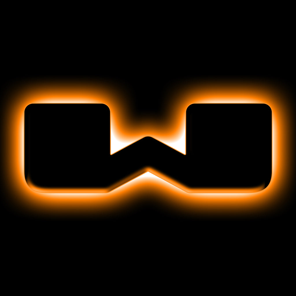 Universal-Illuminated-Led-Letter-Badges---Matte-Black-Surface-Finish---W