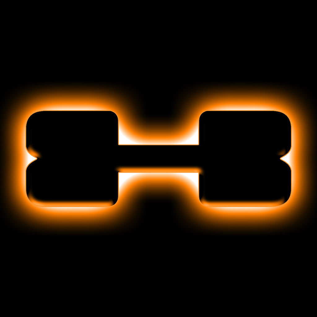 Universal-Illuminated-Led-Letter-Badges---Matte-Black-Surface-Finish---X