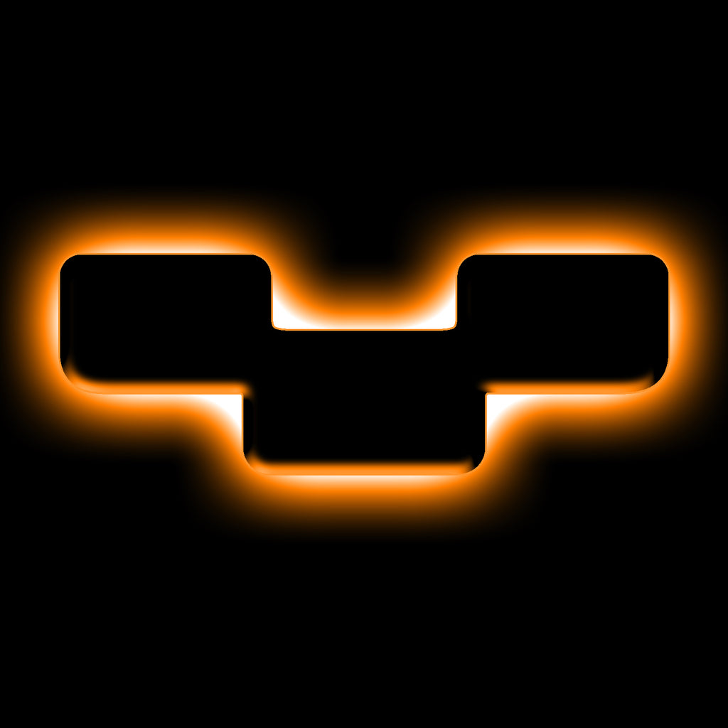 Universal-Illuminated-Led-Letter-Badges---Matte-Black-Surface-Finish---Y
