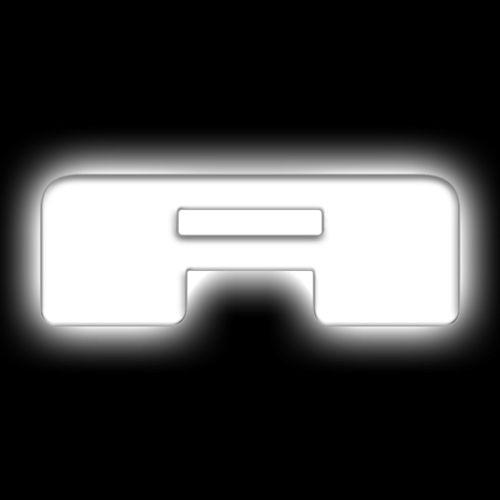 Universal-Illuminated-Led-Letter-Badges---Matte-White-Surface-Finish---A