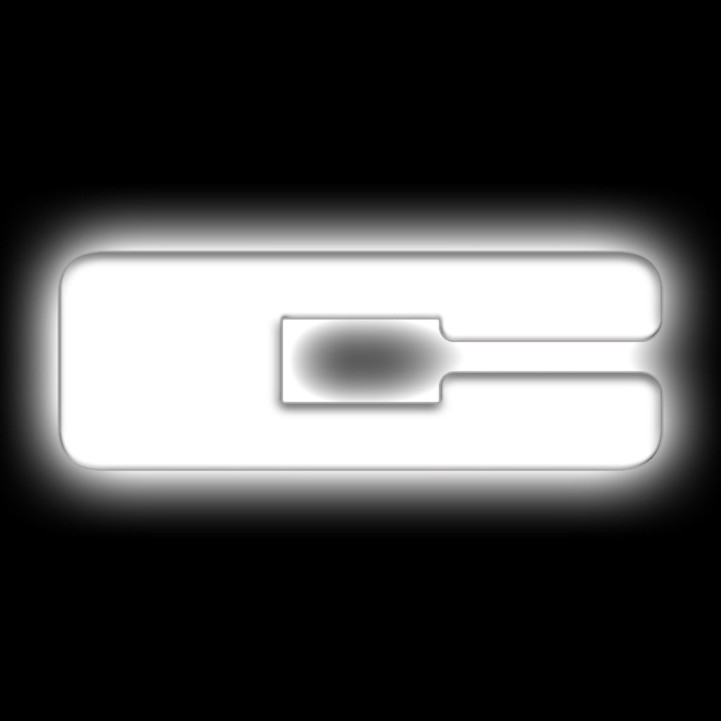 Universal-Illuminated-Led-Letter-Badges---Matte-White-Surface-Finish---C