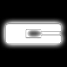 Load image into Gallery viewer, Universal-Illuminated-Led-Letter-Badges---Matte-White-Surface-Finish---C