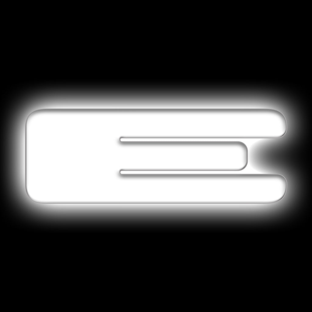 Universal-Illuminated-Led-Letter-Badges---Matte-White-Surface-Finish---E