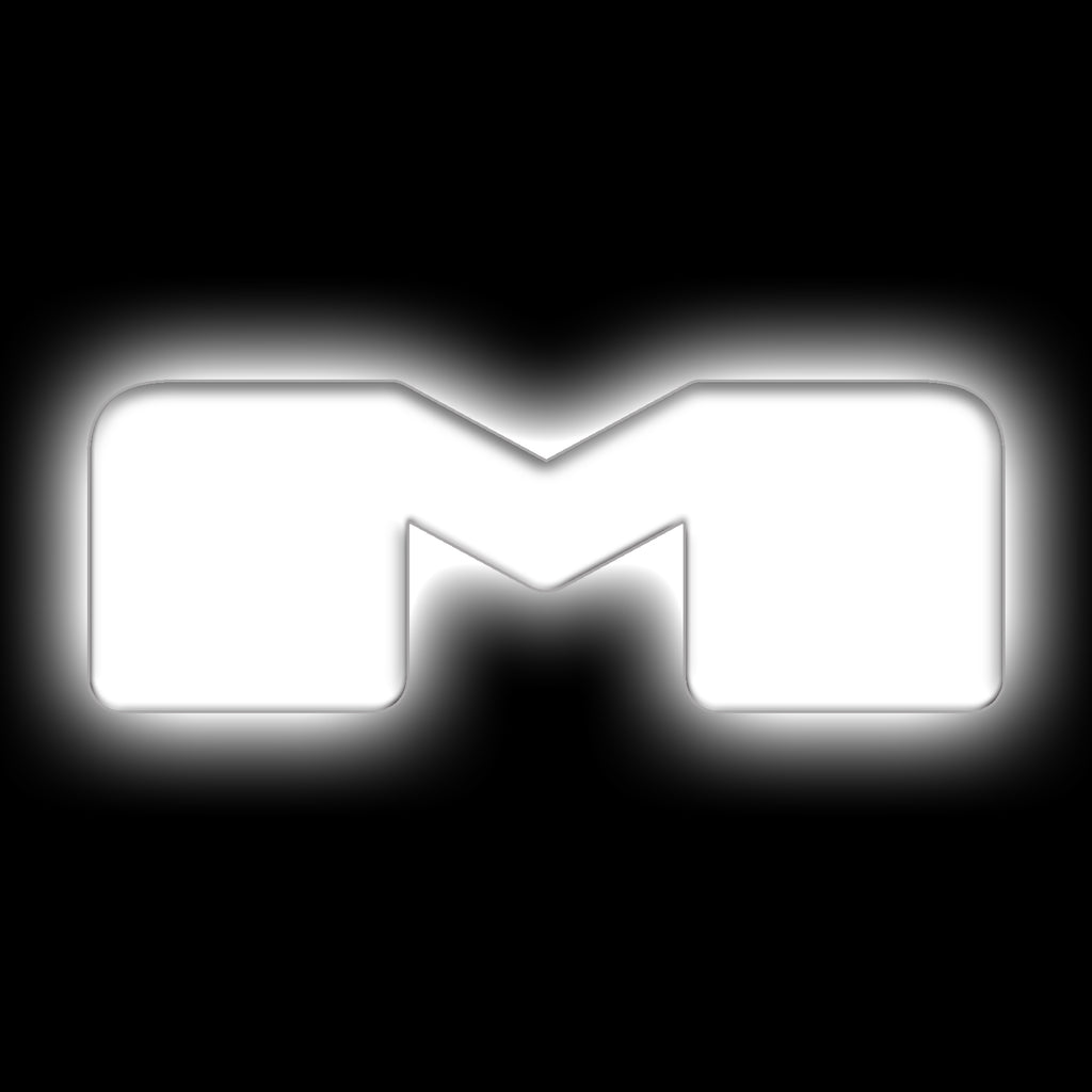 Universal-Illuminated-Led-Letter-Badges---Matte-White-Surface-Finish---M