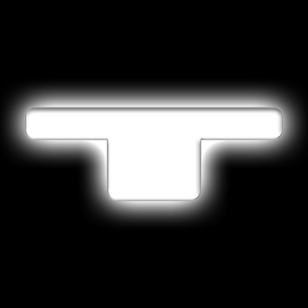 Universal-Illuminated-Led-Letter-Badges---Matte-White-Surface-Finish---T