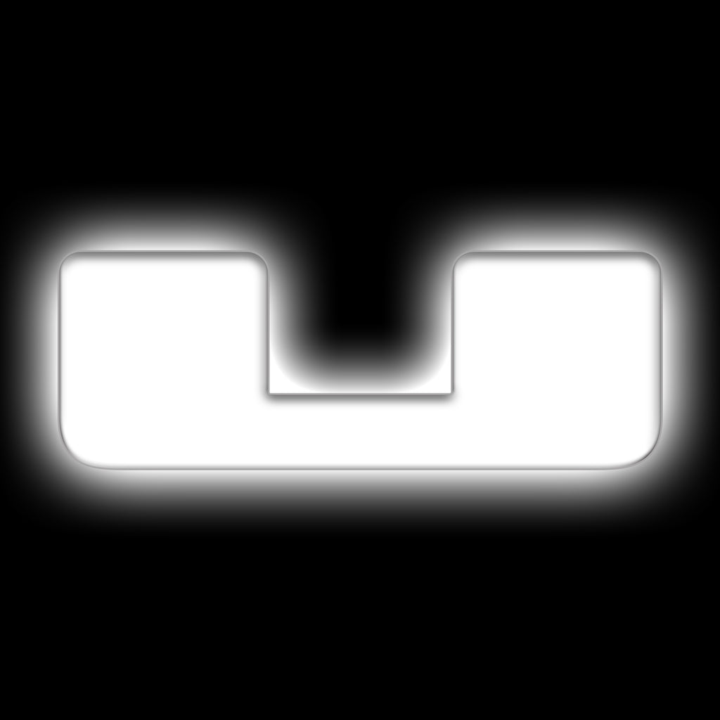 Universal-Illuminated-Led-Letter-Badges---Matte-White-Surface-Finish---U