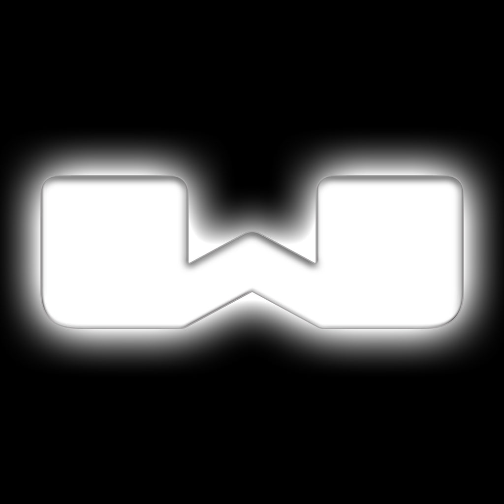 Universal-Illuminated-Led-Letter-Badges---Matte-White-Surface-Finish---W