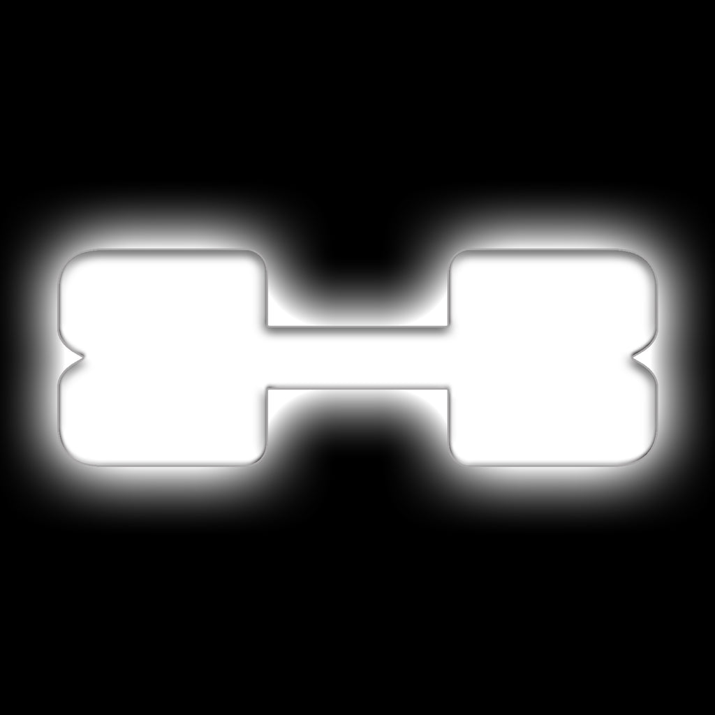 Universal-Illuminated-Led-Letter-Badges---Matte-White-Surface-Finish---X