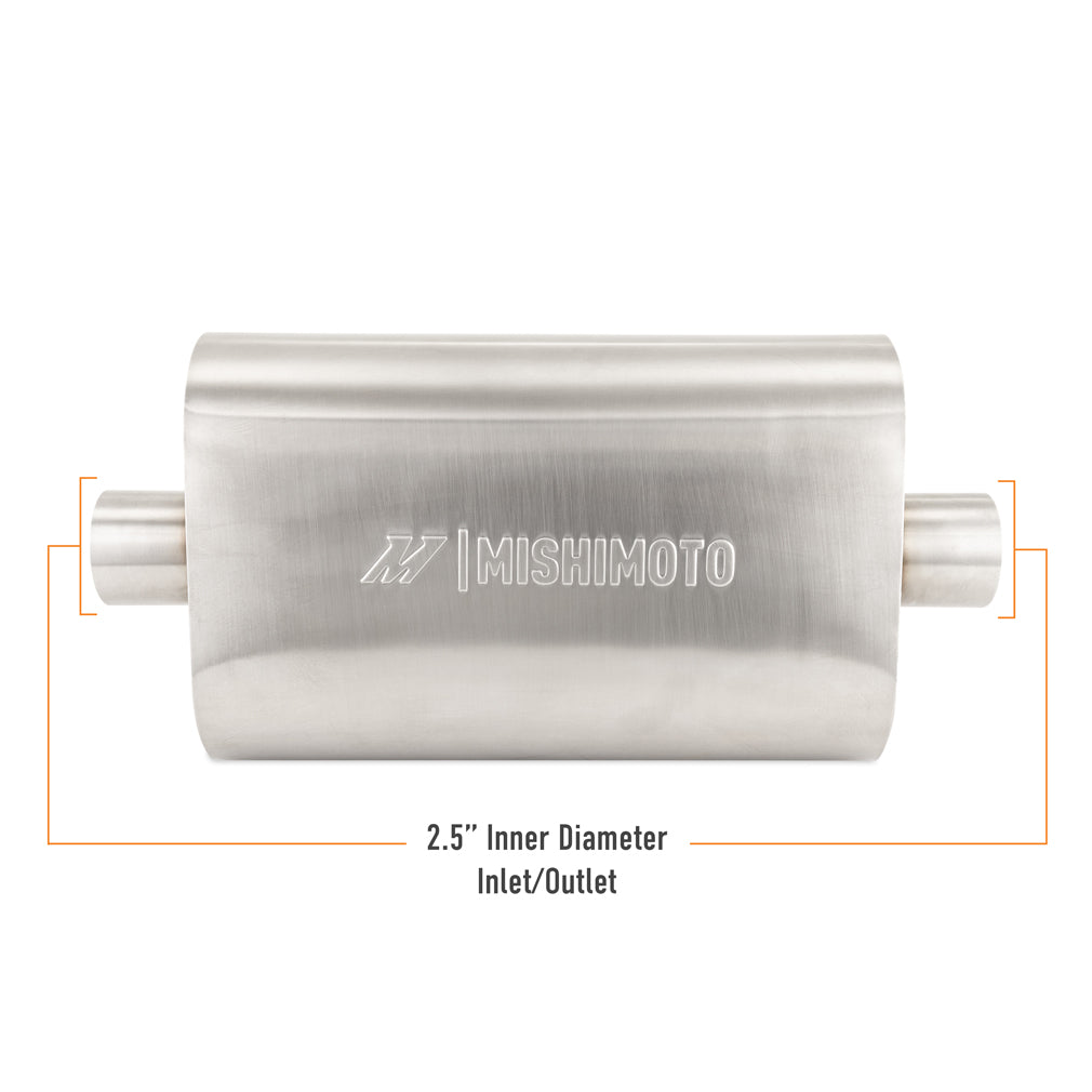 Universal-Muffler-With-2.5In-Center-InletOutlet---Brushed
