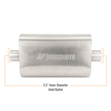 Load image into Gallery viewer, Universal-Muffler-With-2.5In-Center-InletOutlet---Brushed