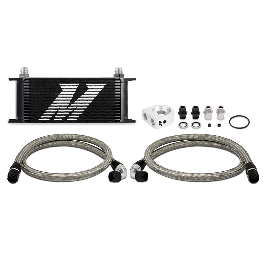Universal-Oil-Cooler-Kit-16-Row-Black