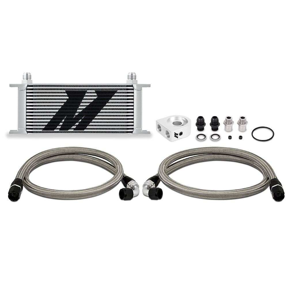 Universal-Oil-Cooler-Kit-16-Row-Silver