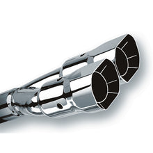 Load image into Gallery viewer, Universal-Polished-Tip-Dual-Square-Angle-Cut-Intercooled-(Inlet-2-12In.-Outlet-2-78-X-3-38I